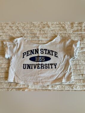 Penn State White Crop T-Shirt